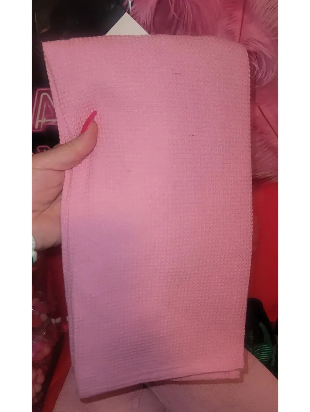XOXO PINK KITCHEN TOWELS - 2 PIECE - NWT